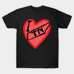 I Love Tennessee I Heart TN T-Shirt